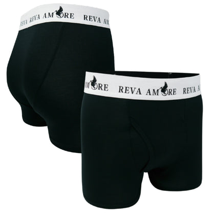 Black Bamboo Boxer Briefs │ Dual Pack