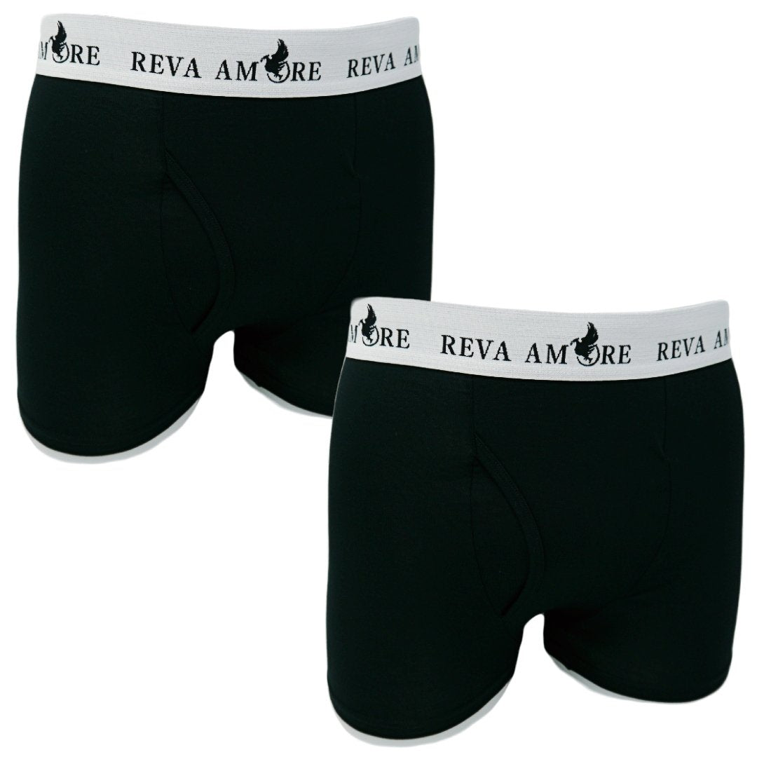 Black Bamboo Boxer Briefs │ Dual Pack