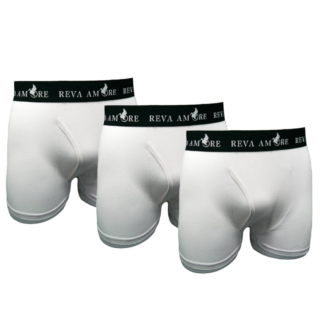 White Bamboo Boxer Briefs │ Triple Package